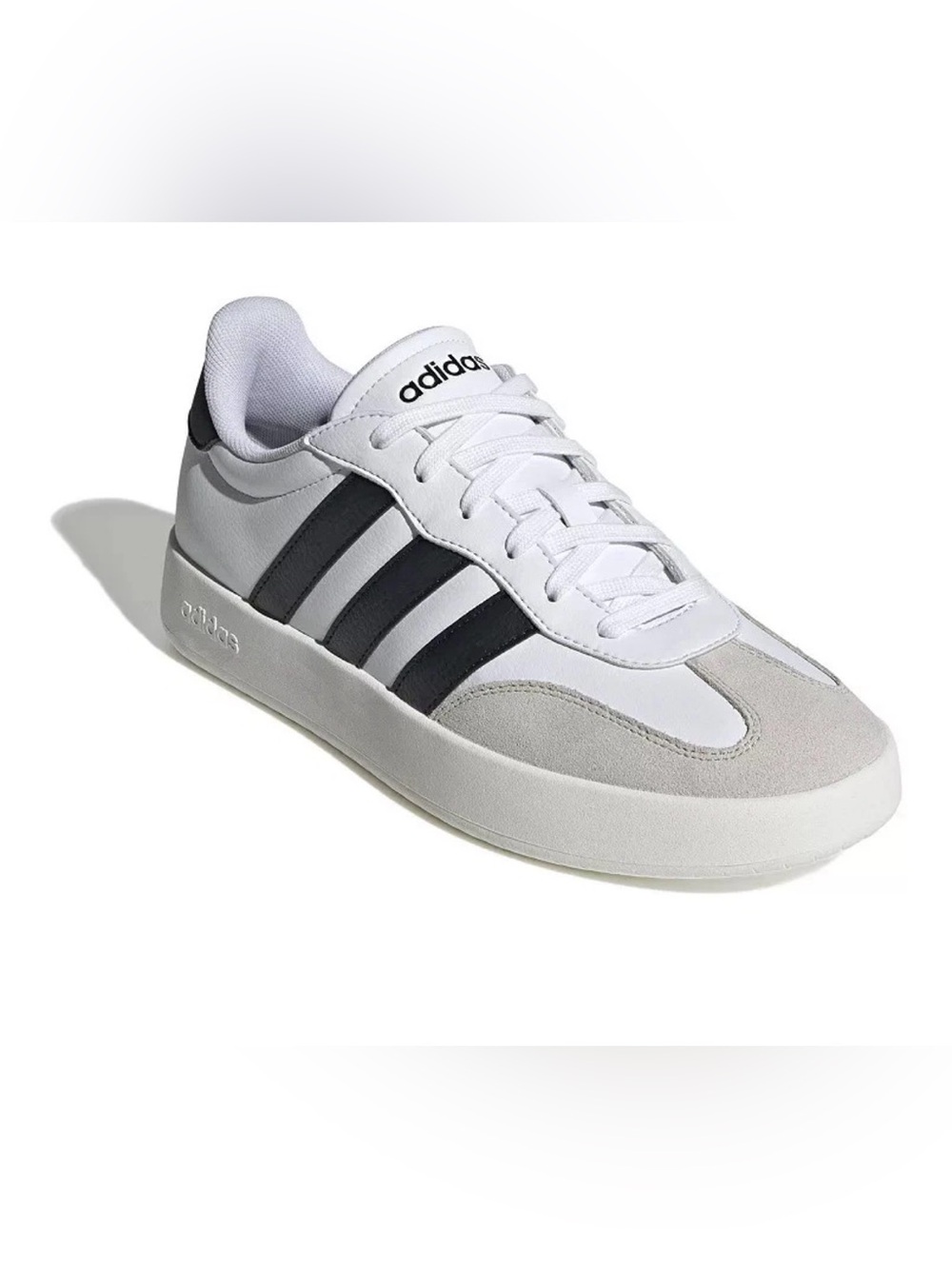 Adidas Women’s Barreda Lace Up Fashion Sneakers White Black Size 9 M US